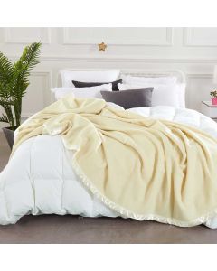 Alastairs Australian Merino Wool Blanket Cream - Double