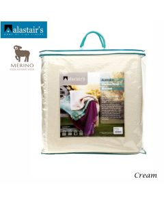 Alastairs 375GSM Australian Merino Wool Blanket Cream - Double