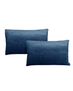 Alastairs Augusta Navy Pair of Flannel Fleece Standard Pillowcases