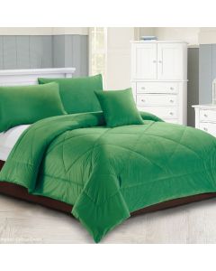 Georges Fine Linens Carrington Quilt / Comforter Set Green King