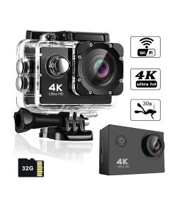 Motion Camera 4K Wifi Diving Cycling Sports Camera Underwater DV With 32GB Card