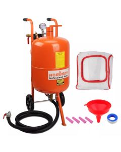 40L Sandblasting Tank Portable Sand Grit Blaster Abrasive Gun Car Trucks