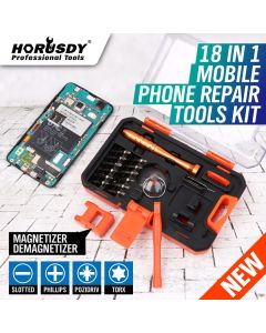 HORUSDY 18 in 1 Mobile Phone Repair Tools Kit Pry Opening Tool Screwdriver