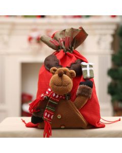 New Christmas Large Jumbo Felt Santa Sack Children Xmas Gifts Candy Stocking Bag, Reindeer (56x35cm)