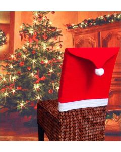 Christmas Chair Covers Tablecloth Runner Decoration Xmas Dinner Party Santa Gift, 6x Chair Covers