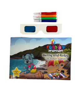 Funbox 3D Colouring Set Benny & Koby Western Australia Kids Childrens Toy 3+