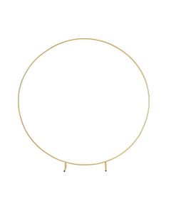 3M Gold Wedding Hoop Round Circle Arch Backdrop Flower Display Stand Frame Background