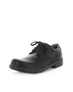 WILDE SCHOOL Boy's JOHNSON School Black Smooth Shoe 44EU