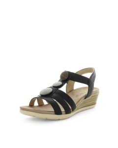 WILDE Women's SAURA Sandals Black Shoe 39EU