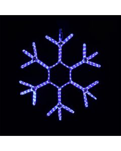 LED Ropelight Snowflake Twinkle Cool White