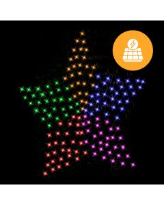 Solar 150 LED Star Net – Rainbow Color 150cm