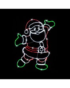 LED Ropelight Happy Santa Twinkle 1 Meter Tall