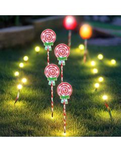 LED Candy Lollipop Path Lights 4pk