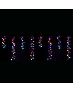 LED Dancing Cluster Icicles 9m Available in 2 Options - Multicolor (6 Colors)