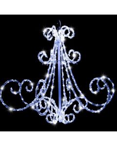 LED Acrylic Chandelier Flashing available in 2 colors - White