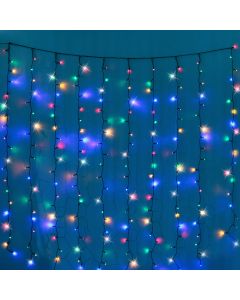 Battery Operated 200 LED Curtain Light – 140 x 140cm, available in 3 Colors - Cool White