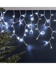 Battery Operated 300 LED Timer Icicle Lights – 11.8m x 48cm, available in 2 Colors - Multicolor