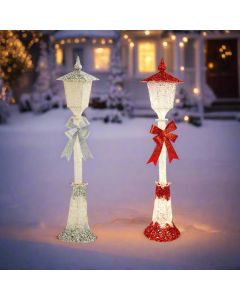 LED Glitter Street Lamp 120cm Twinkle available in 2 Colors - Red