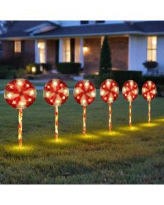 Jumbo Lollipop Path Lights 6pk Flash