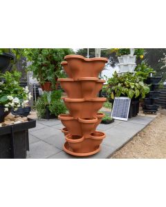 Single 5 Tier Extra Large Verandah Planter - Terracotta