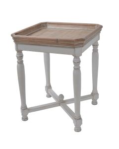 SHABBY SQUARE SIDE TABLE