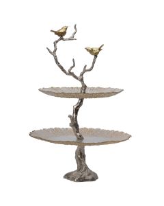 BIRD AND TREE CAKE STAND