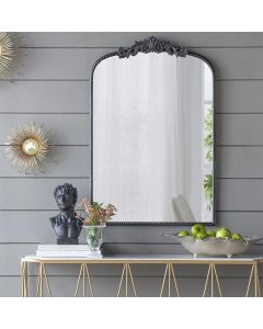 ORNATE METALLIC WALL MIRROR