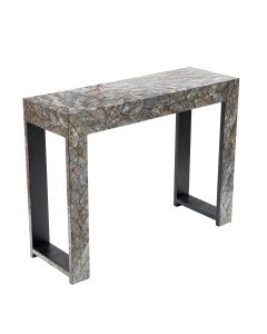 STONE HEDGE MOTHER OF PEARL HAND MADE CONSOLE TABLE