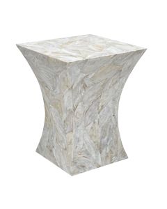 GLEESON MOTHER OF PEARL HAND MADE SIDE TABLE