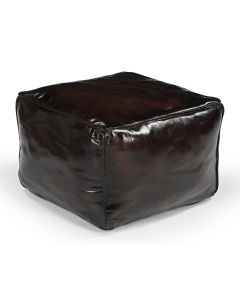 SQUARE CHOCOLATE OTTOMAN