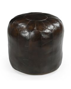 GENUINE LEATHER MOROCCAN OTTOMAN