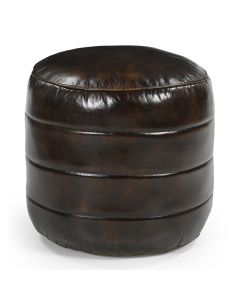 BRONWYN GENUINE LEATHER OTTOMAN