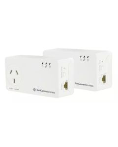 Netcomm NP511 AV500 Powerline Twin Pack with AC Passthrough -A