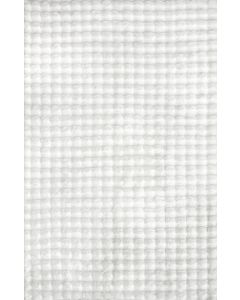 Bubble Washable Rug - White 140X70Cm