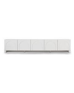 Dome White TV Unit