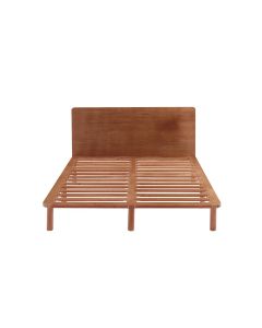 Bondi Solid Pinewood Bed Frame in Walnut - King Single