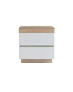 Ashley Coastal White Wooden Bedside Table