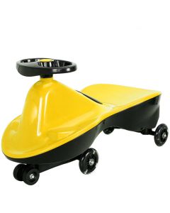 Yellow-Glide Walker Swing Car Twist Car Rind On Toy Italian Designer For Children Outdoor