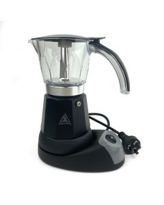 Black Electric Moka Coffee Maker Espresso Machine Italian Classic 6 Cups Auto Power