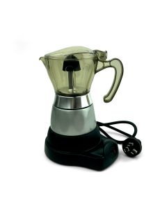 High Pressure Electric Moka Coffee Maker/Cafeteria Espresso 4Cup PC & Aluminum Moka Coffee Pot