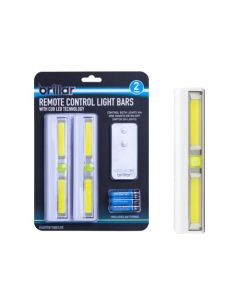 200 Lumens Remote Controlled Cabinet Light Bars 2pk