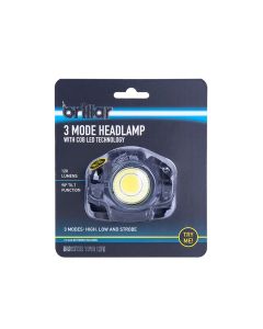 3 Mode Headlamp with COB LED Technology-Black/Blue