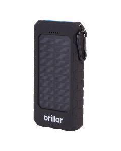 Brillar 8000mAh Solar USB Power Bank 200 Lumens LED Torch