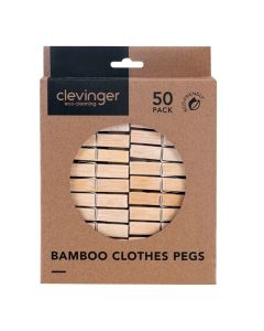 Eco Bamboo Clothes Pegs 50 Pcaks