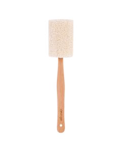 Clevinger Eco Loofah Back Scrubber with Wood Handle