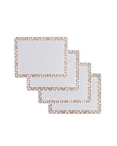 Clevinger Set of 4 MD Placemats Gold Border