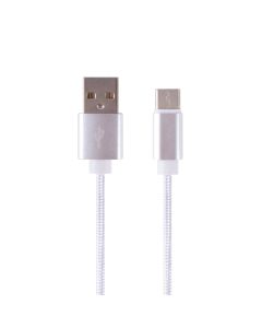 1M Charge & Sync USB A to USB C Braided Cable