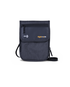 Flightmode RFID Neck Pouch - Charcoal