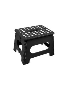 Stool Portable Plastic Foldable Chair Outdoor Bathroom Kitchen Adult Kids Black