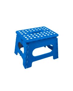 Plastic Folding Stool Portable Chair Outdoor Camping Blue